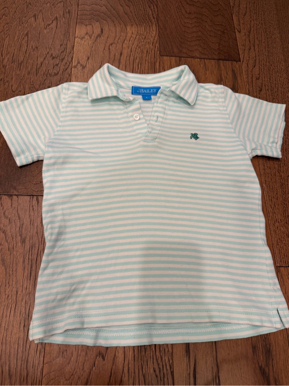 J. Bailey Boys' Mint Striped Polo